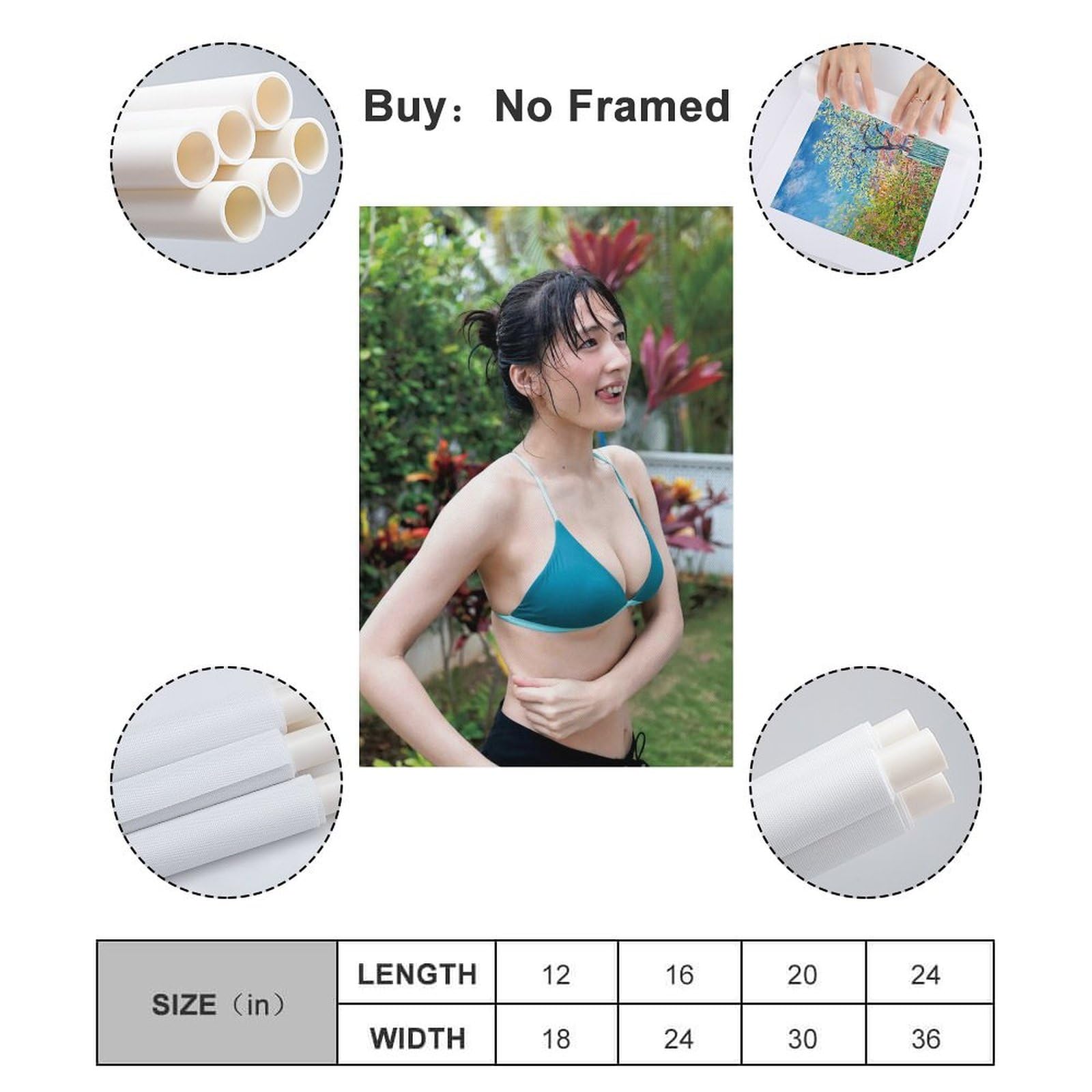 Amazon.co.jp: 能年玲奈 キャンバスアートポスターとウォールアート